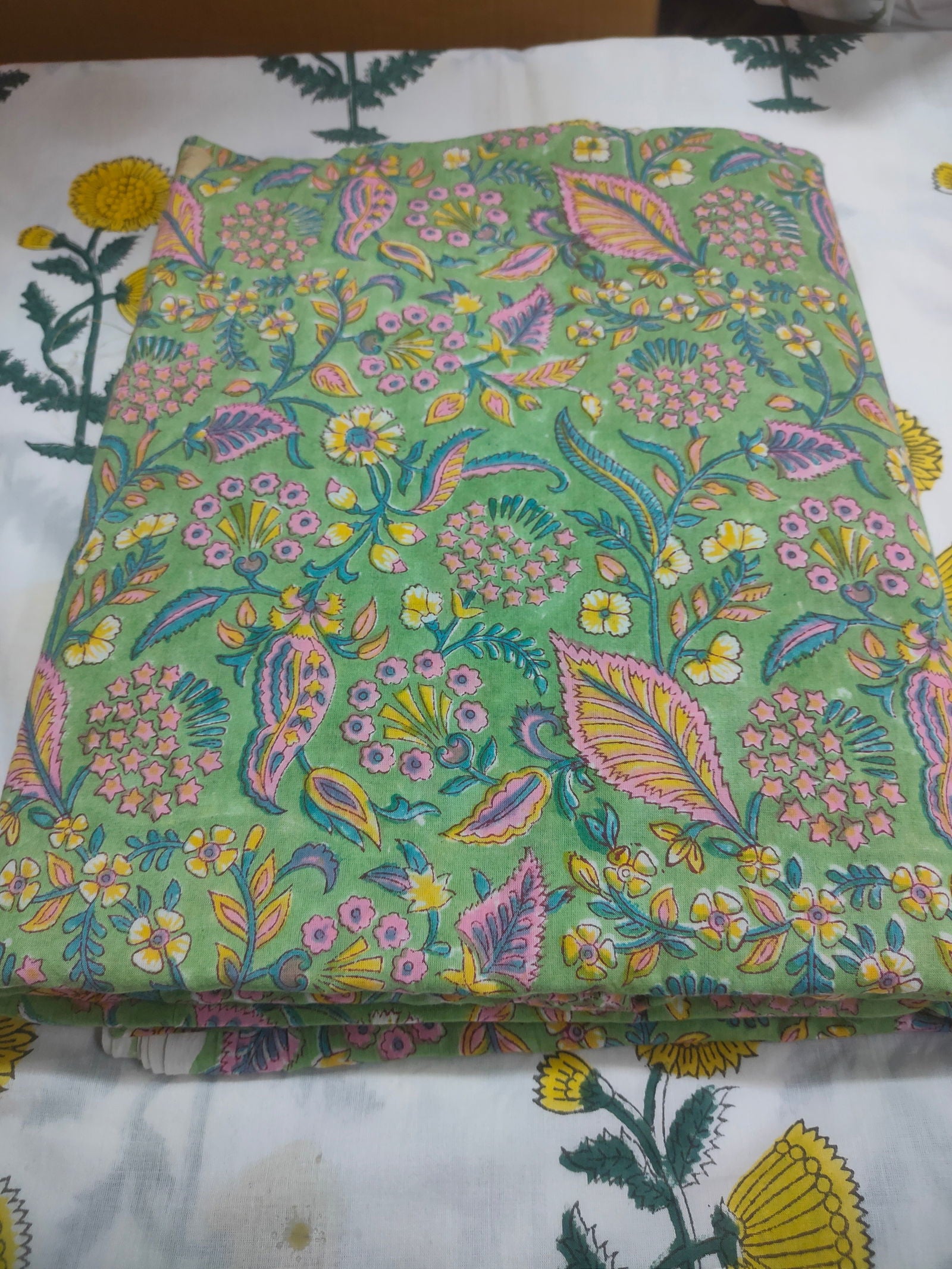 Assorted - Cotton Fabric By Meter Indian Hand Block Prints - pacificexportsimports - #tag1#