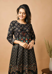 Black Ethnic Gown - pacificexportsimports - #tag1#