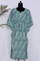 Cotton floral Kaftan Dress for Women - pacificexportsimports - #tag1#