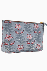 Faded Sea Blockprinted Pouches - pacificexportsimports - #tag1#