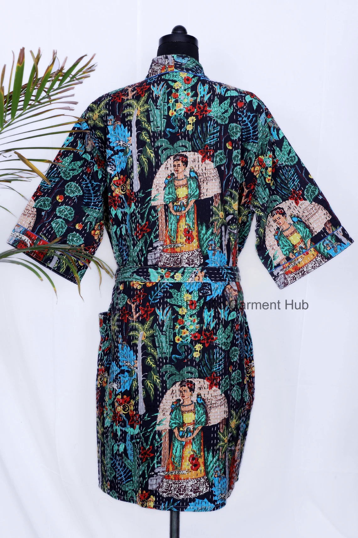 Frida Kahlo Jacket Kantha Coat Bohemian Winter Jacket - pacificexportsimports - #tag1#