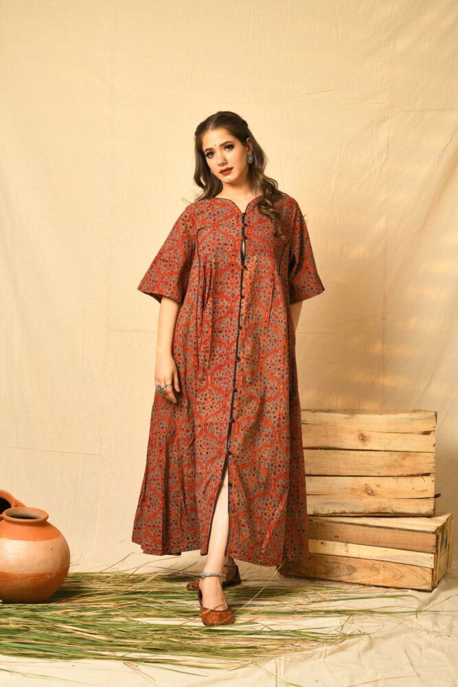 Hand Block Print Maxi for Women - pacificexportsimports - #tag1#