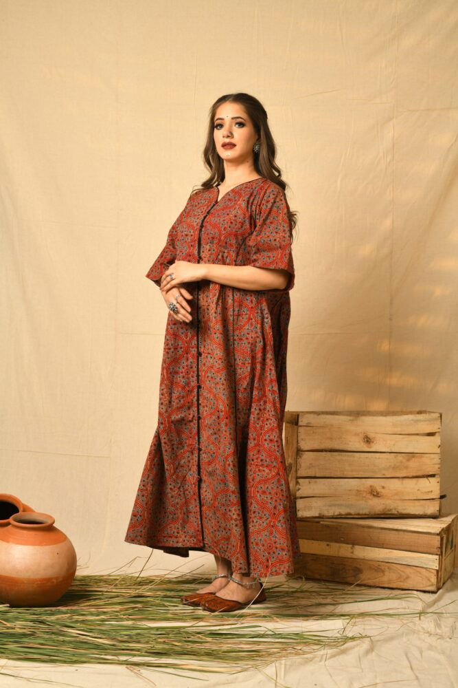 Hand Block Print Maxi for Women - pacificexportsimports - #tag1#