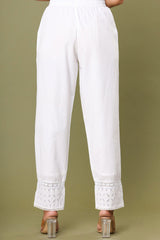 Ice White Laced Cut Work Pant - pacificexportsimports - #tag1#