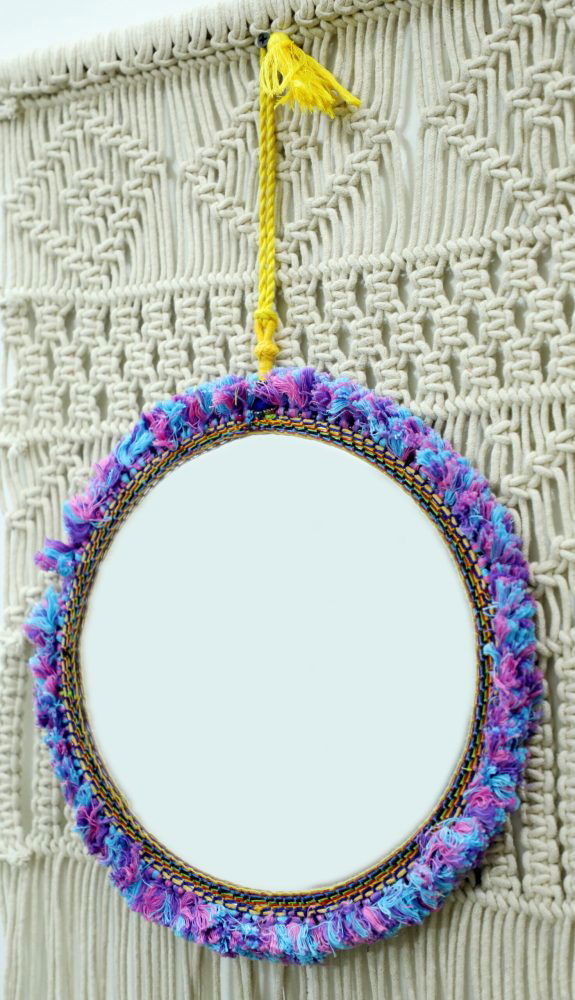 Macramé Wall Hanging Mirror - pacificexportsimports - #tag1#