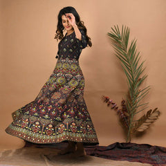 Plus Size Anarkali Kurta  Indian Ethnic Dress  Pure Cotton - pacificexportsimports - #tag1#