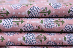 Running Fabric by the yard | Hand Block Print Fabric - pacificexportsimports - #tag1#