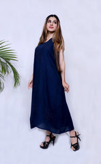Sleeveless Maxi Dress Hand Embroidery Casual dress - pacificexportsimports - #tag1#