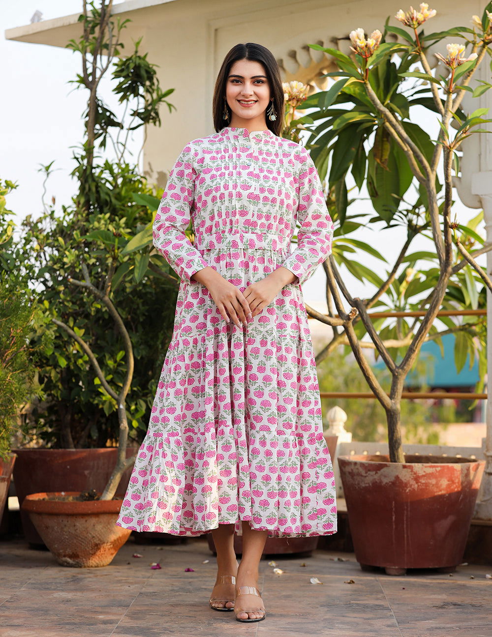 Sunny Pink Handblock Kurta: Embrace Tradition with Style - pacificexportsimports - #tag1#