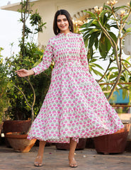 Sunny Pink Handblock Kurta: Embrace Tradition with Style - pacificexportsimports - #tag1#