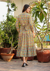 Sunshine Yellow Handblock Dress: Embrace Radiance with Style - pacificexportsimports - #tag1#