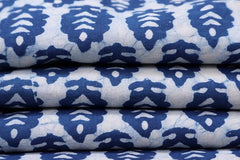 White Cotton Jaipur Fabric | Running Fabric by the yard | Floral Hand Block Print Fabric - pacificexportsimports - #tag1#