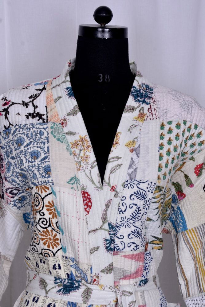 Winter Cotton Kimono Robe Short Kimino - pacificexportsimports - #tag1#