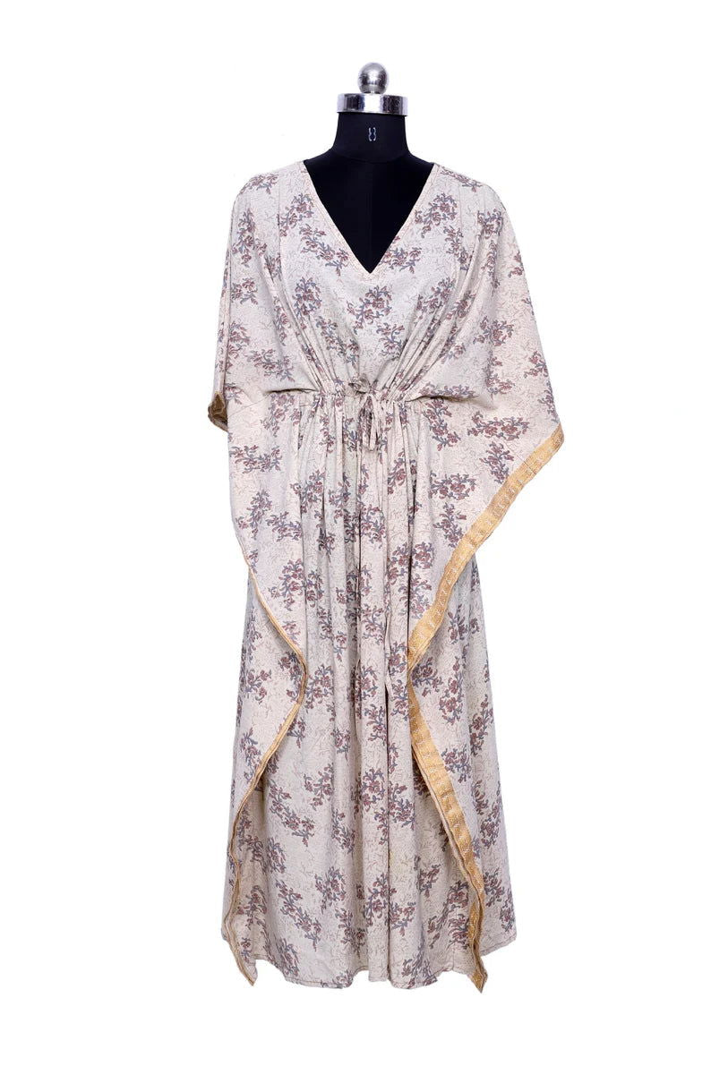 Woman's Silk Long Kaftan - pacificexportsimports - #tag1#