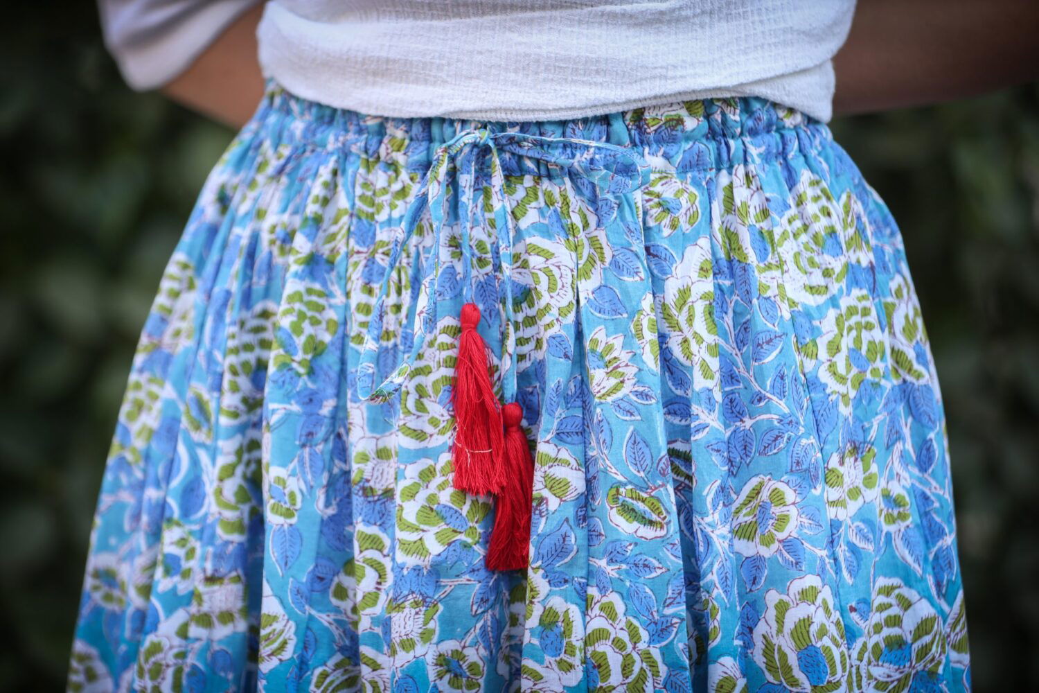 Women Block Print Cotton Skirt - pacificexportsimports - #tag1#