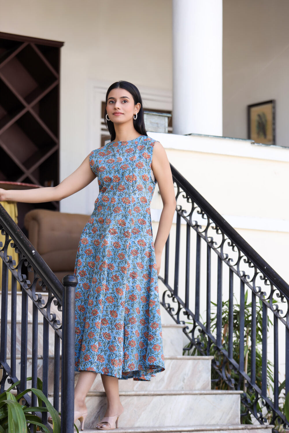 Ladies Long Anarkali Gown Flared Summer Cotton Dress Cotton Boho Maxi Dress  Size M,L,XL,XXL at Rs 550 | Gown Shape Kurti in Jaipur | ID: 25218704997