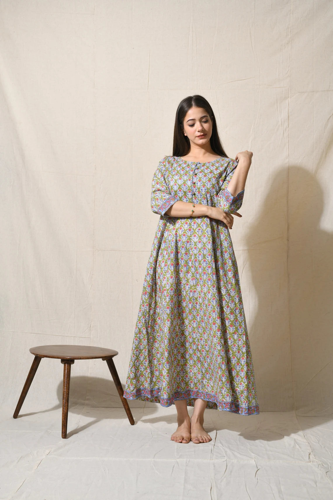 Chitra Block Print Dress