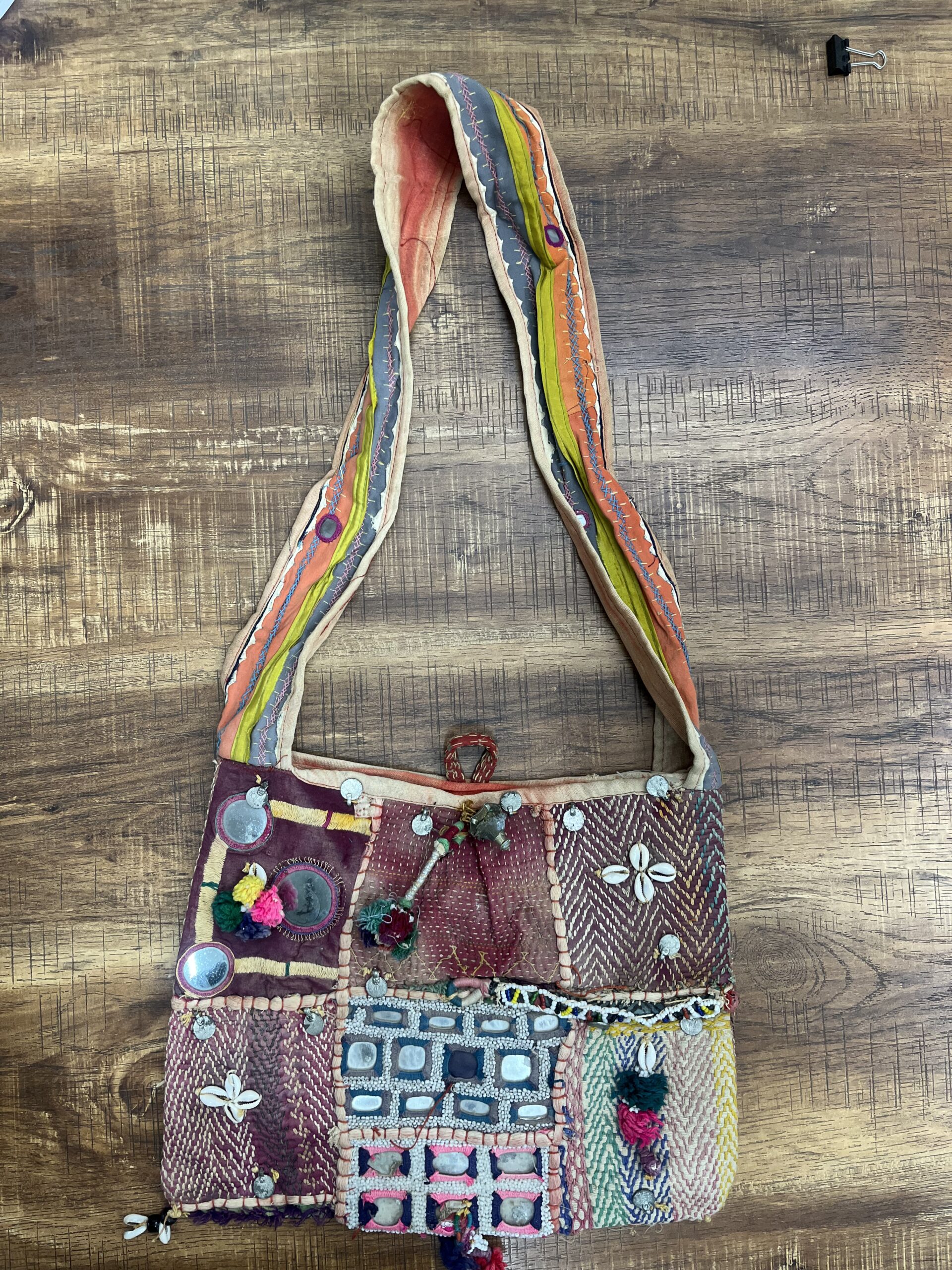 Handcrafted Patchwork Sling Bag - Image 6