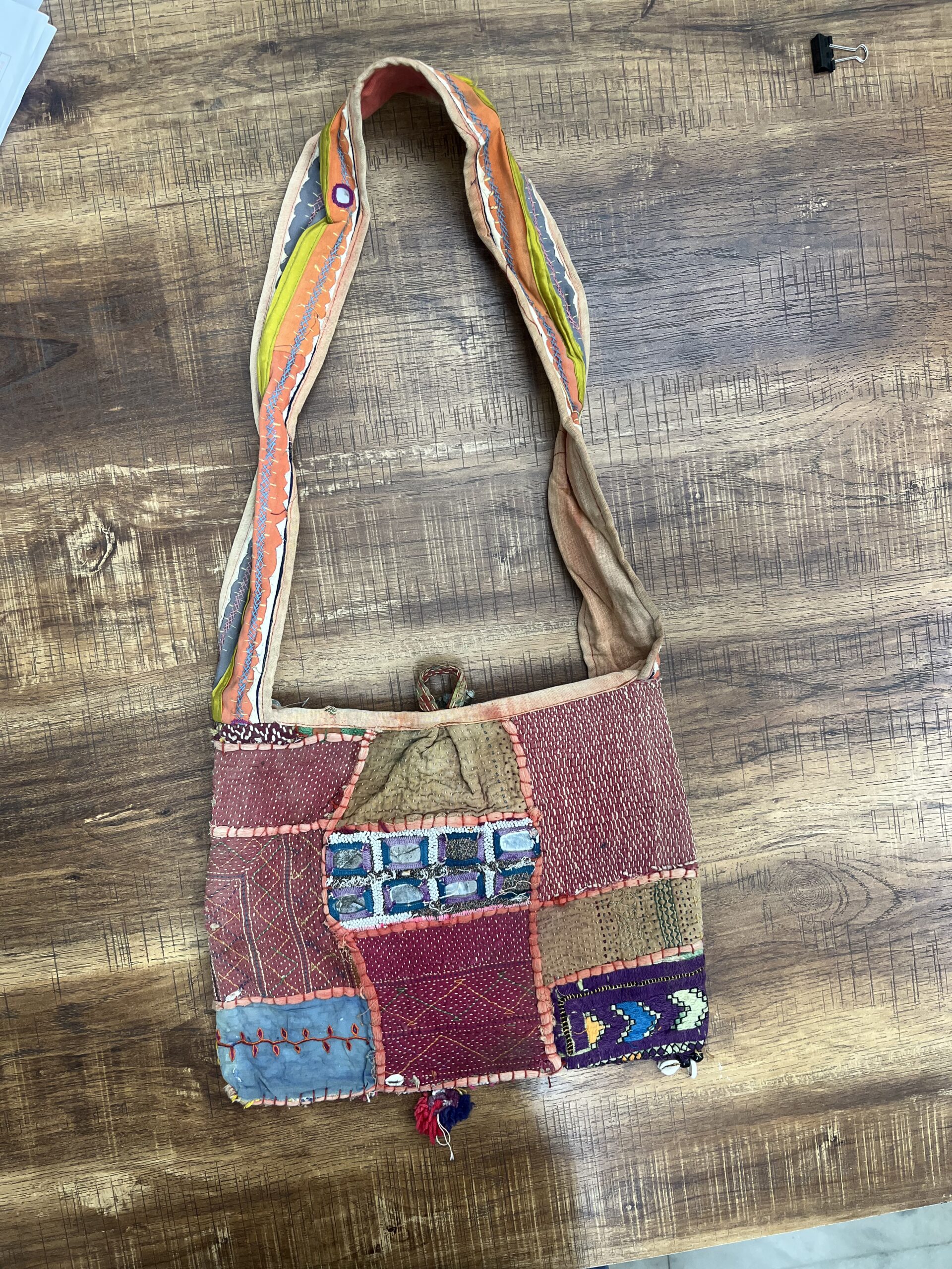 Handcrafted Patchwork Sling Bag - Image 3