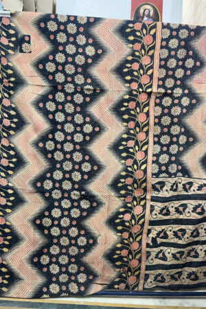 Vintage Floral Kantha Quilt - Indian Bohemian Throw, Bedspread