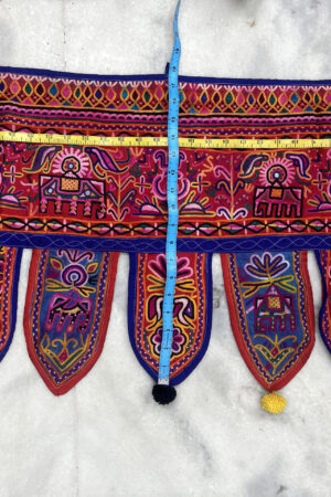 Vintage Handcrafted Kutch Embroidery Toran | Traditional Indian Door Hanging | Boho Wall Decor | Gujarati Textile Art | Ethnic Home Decor