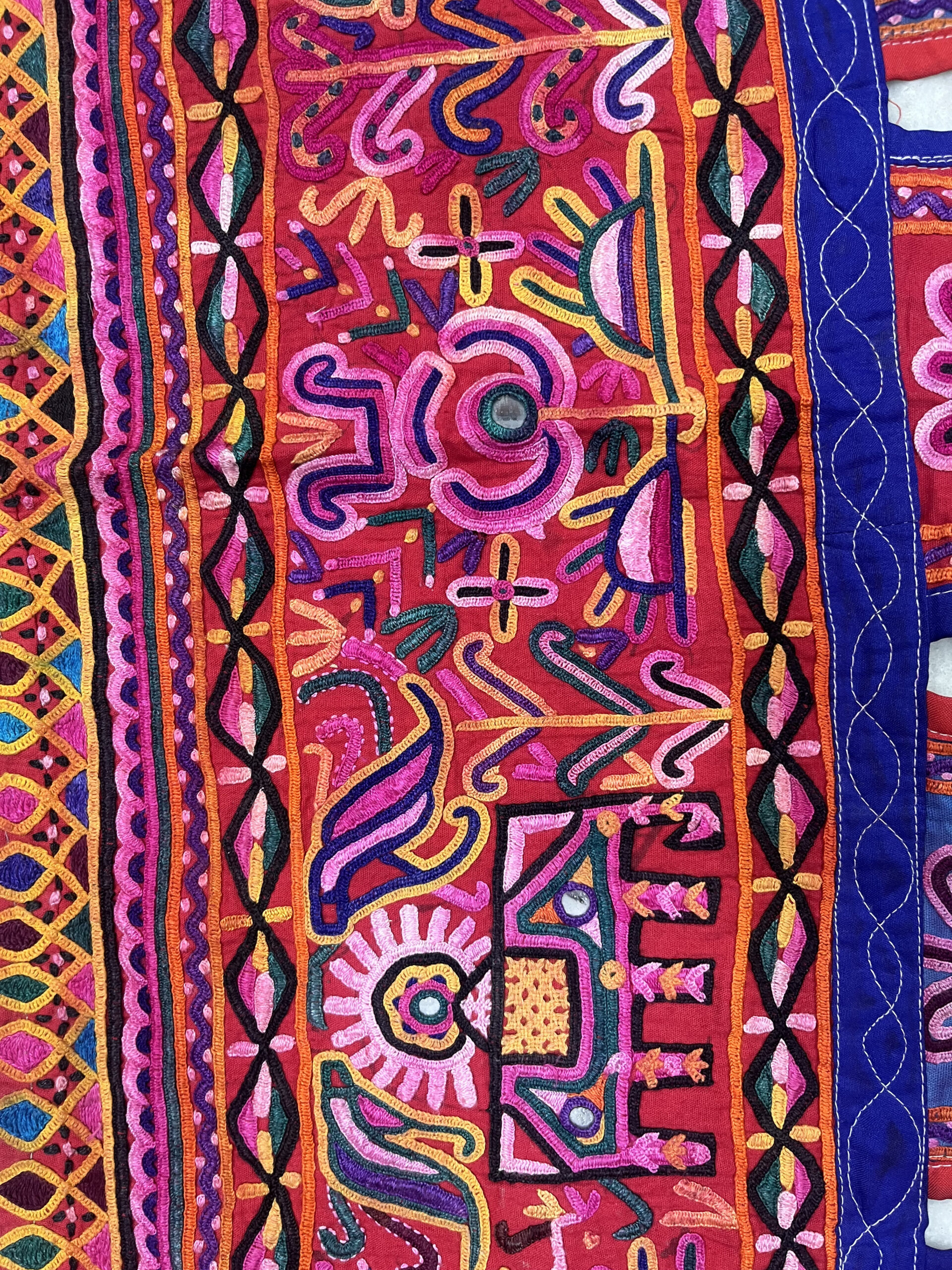 Vintage Handcrafted Kutch Embroidery Toran | Traditional Indian Door Hanging | Boho Wall Decor | Gujarati Textile Art | Ethnic Home Decor - Image 4
