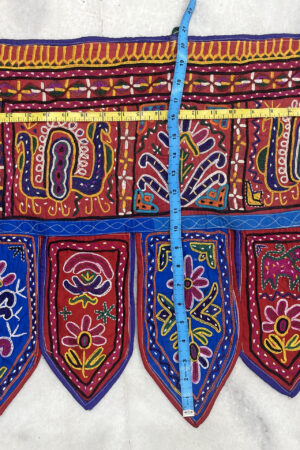 Vintage Handcrafted Kutch Embroidery Toran | Traditional Indian Door Hanging | Boho Wall Decor | Gujarati Textile Art | Ethnic Home Decor